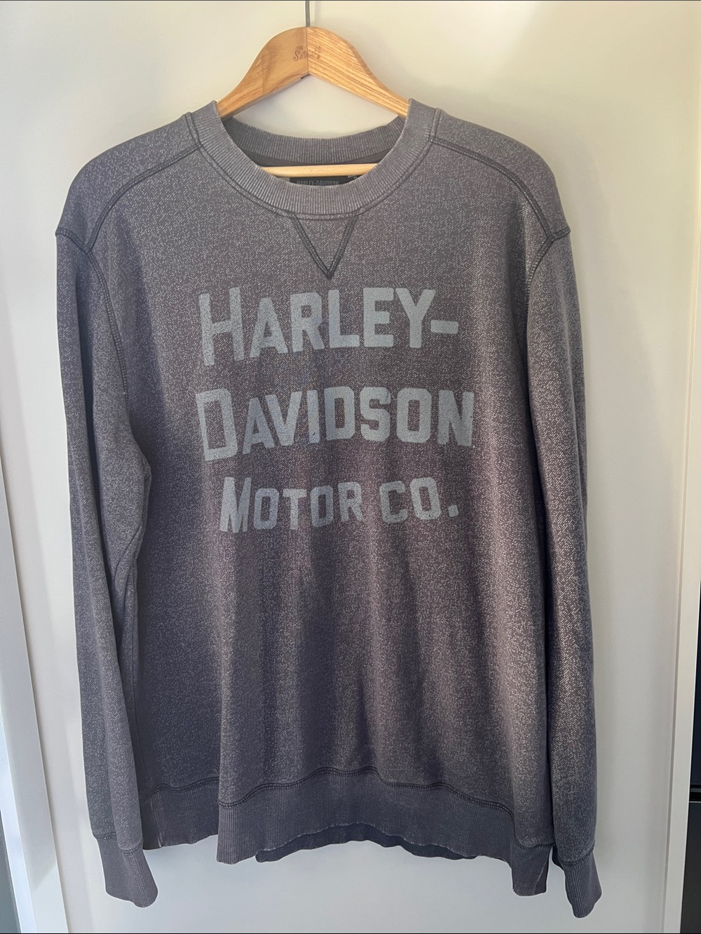 Harley-Davidson Men's Charcoal Gray Logo Crewneck Sweatshirt